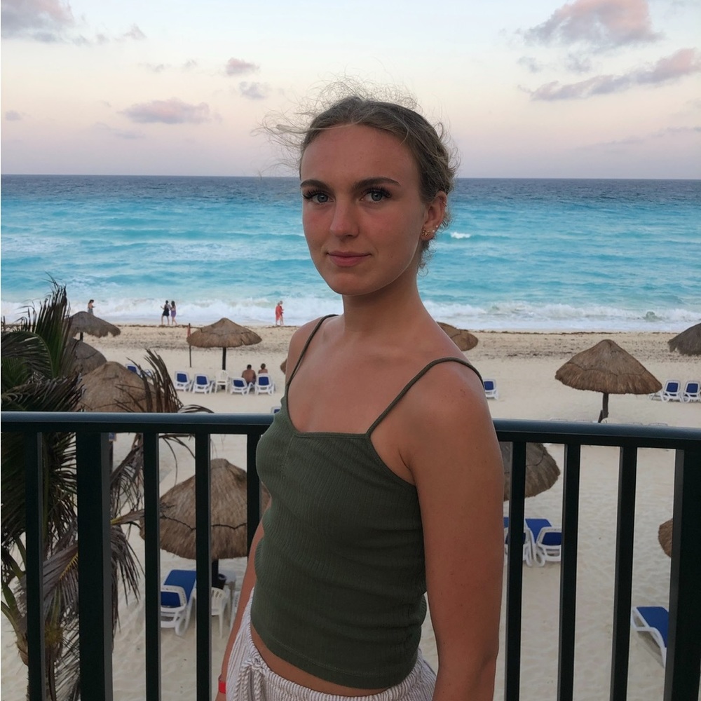 Green tank top